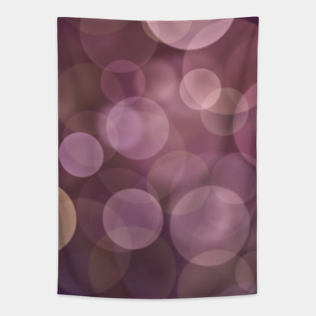 Layered bright pink and purple bubbles Tapestry by shikita_a