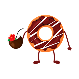 Donut drinks coconut cocktail T-Shirt