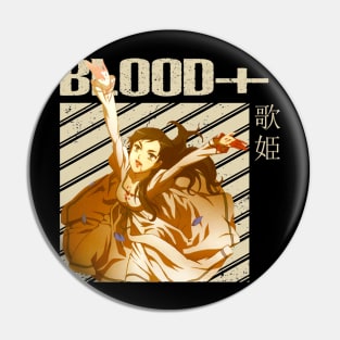 Eternal Battle Against Darkness Blood+ Game Shirts for Heroes Pin