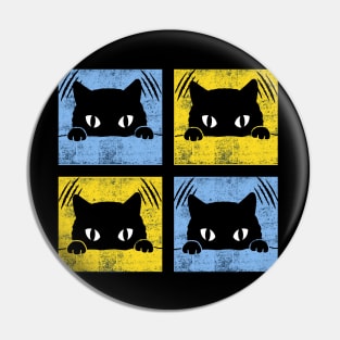 A cute black cat Pin