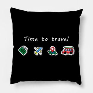 Time to Travel Pillow