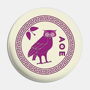 Owl of Athena Pin