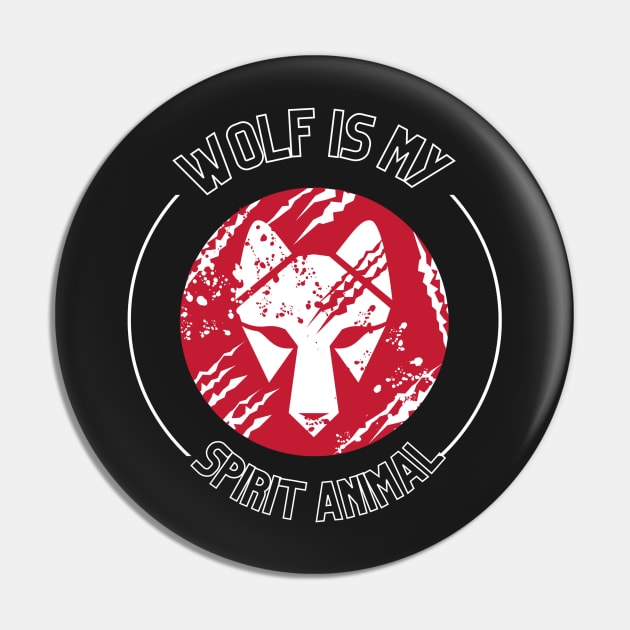 Wolf Is My Spirit Animal-wolf lovers Pin by Clouth Clothing 