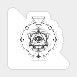 All seeing Eye of Providence Secret Geometry Magnet