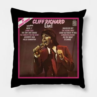 Cliff Richard Live Album Cover. Pillow