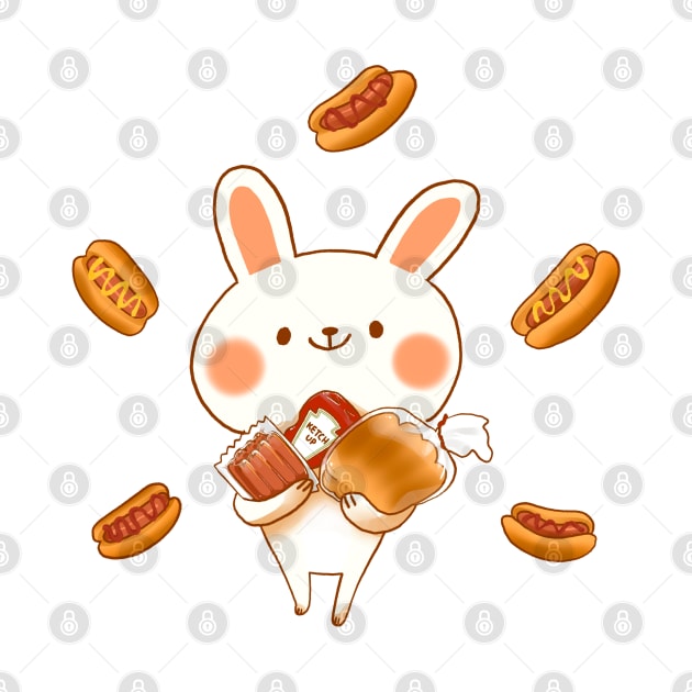 Hotdog Bunny by vooolatility