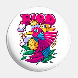 Tropical bird Pin