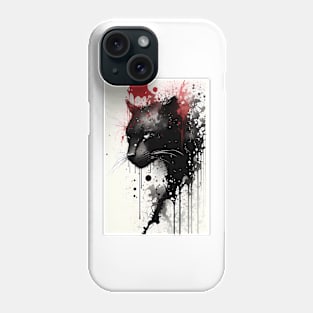 Black Panther Portrait Phone Case