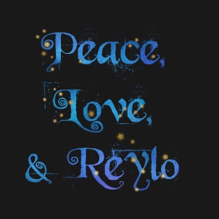 Peace, Love, & Reylo (Starry Night) T-Shirt