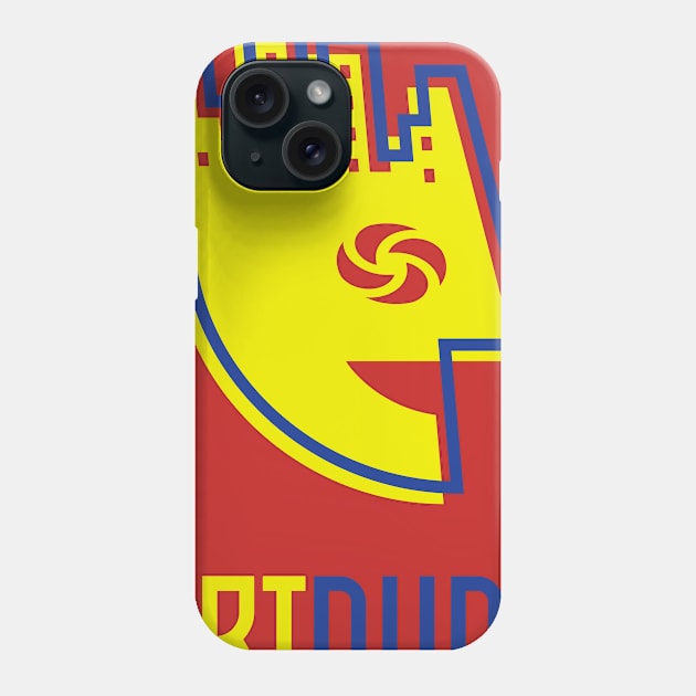 YourArtDude Logo In Yellow And Blue Phone Case by yourartdude