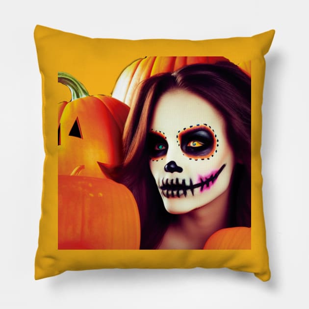 This beautiful witch is a must-have character on Halloween. You can't miss it this year. Pillow by hugoConAche