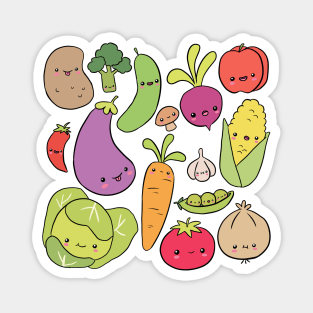 Vegetables party Magnet