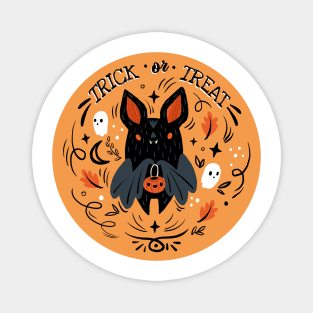 Trick or treat bat Magnet