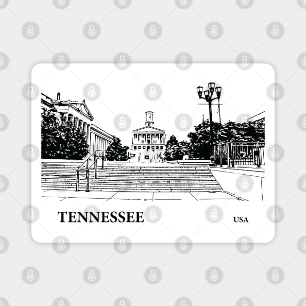 Tennessee State USA Magnet by Lakeric