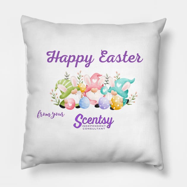 happy easter scentsy greetings Pillow by scentsySMELL