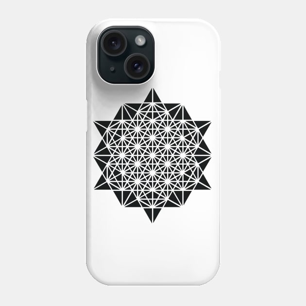 The Base 64 Creation Tee Star Tetrahedron Merkaba Phone Case by Teenugs