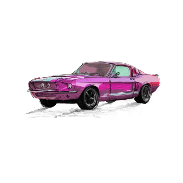 Classic Mustang Pink by jdm1981