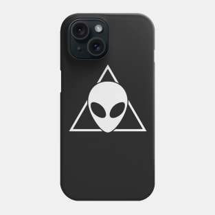 Space Alien Head Triangle Phone Case