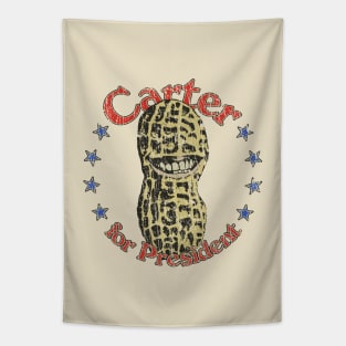 Carter For President Smiling Peanut 1976 Tapestry