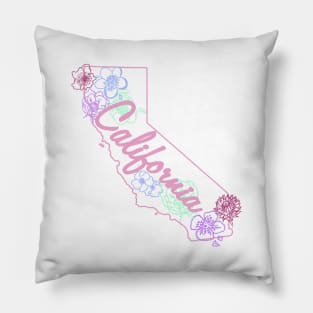 California Flowers Pillow