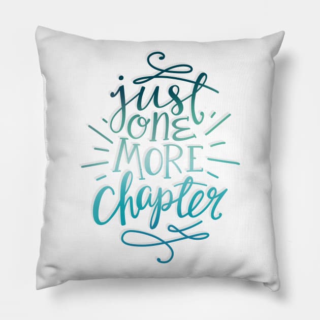 Reader Just One More Chapter Pillow by KitCronk