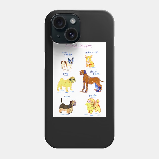 Doggies Phone Case by OllieLett