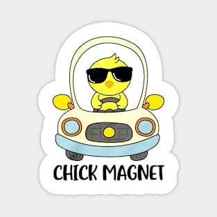 chicks in the car Magnet