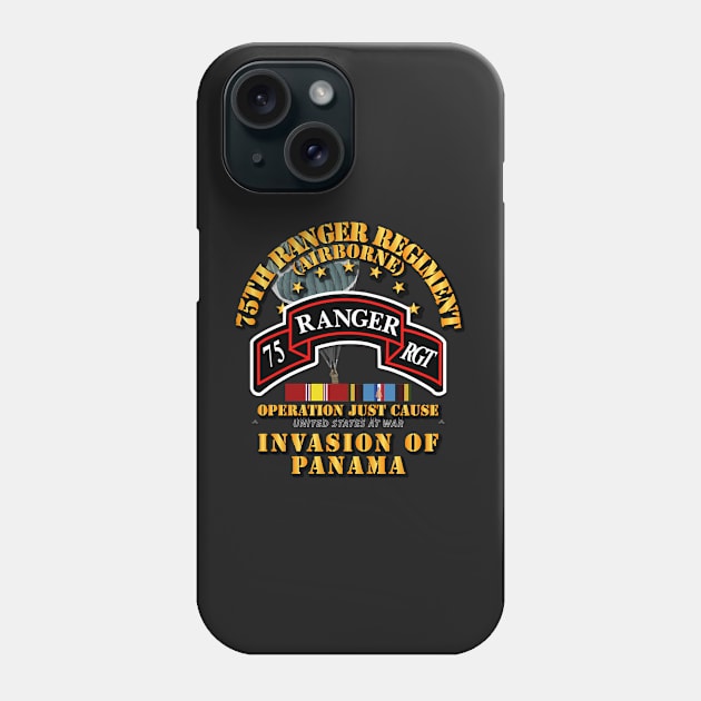 Just Cause - 75th Ranger Rgt  w Svc Ribbons Phone Case by Bettino1998