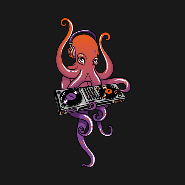 Octopus DJ by LetsBeginDesigns