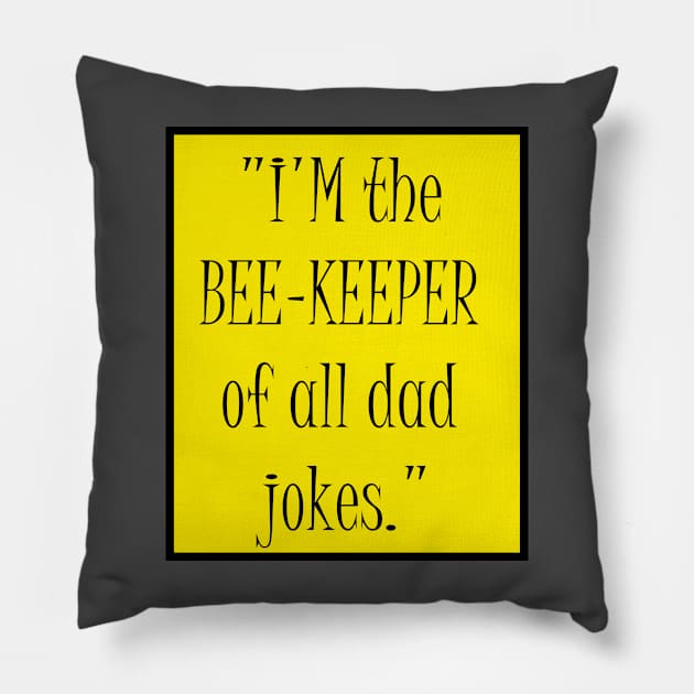 Bees lover gift funny Pillow by Bookshelfsells 