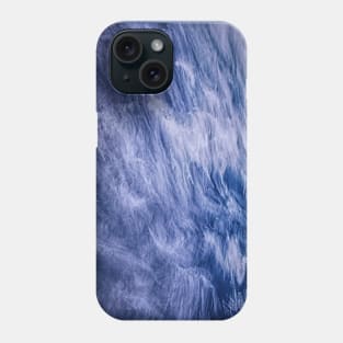 Wispy clouds in a Blue Sky Phone Case