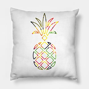 Tropical Pineapple Geometric Pillow