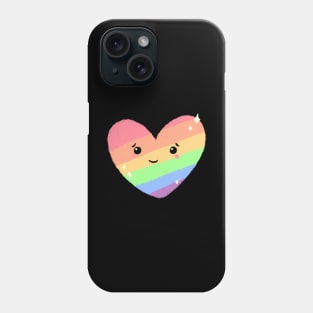 Rainbow Pride Heart Phone Case