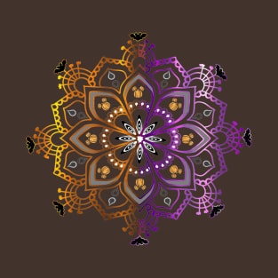 Halloween mouse ear Mandala T-Shirt