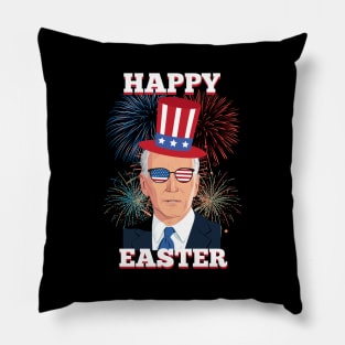 Funny Happy Easter Confused Joe Biden 4th Of July men women Pillow