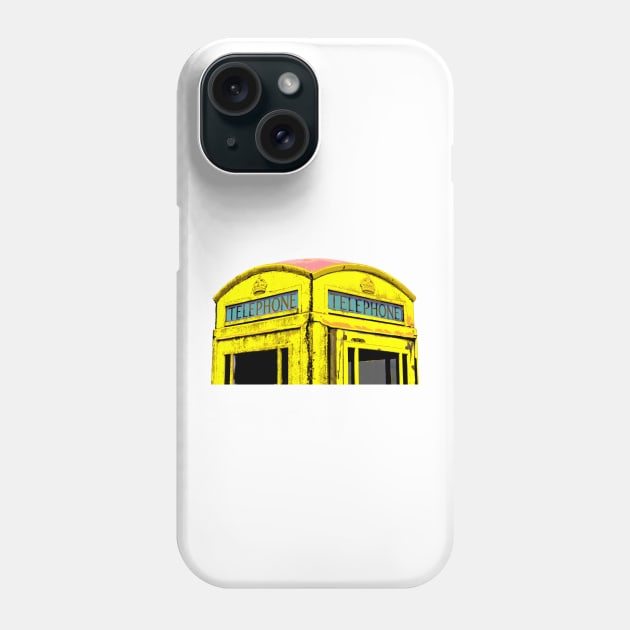 Yellow Phone Box Phone Case by Jane Braat