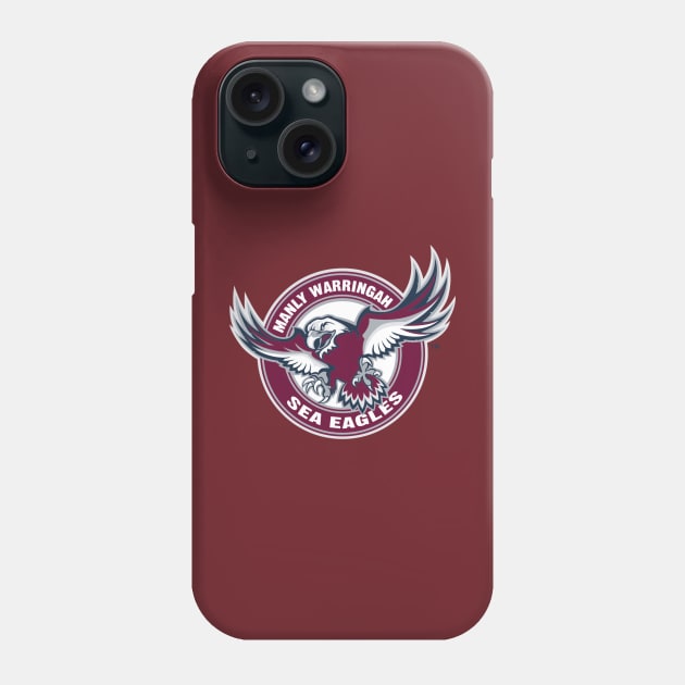 Manly Warringah Sea Eagles Phone Case by zachbrayan