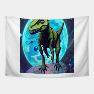 Angry space t-rex Tapestry