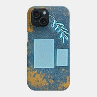 Abstract Blue and Yellow Design Phone Case