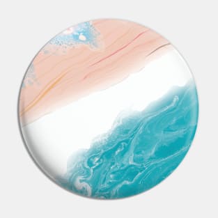 Summer Vibes Marble Waves Pin