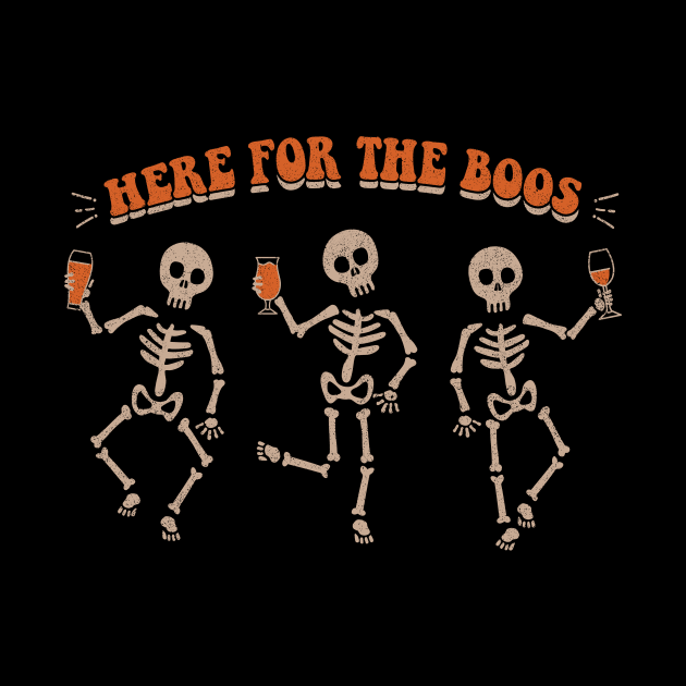 Boozy Halloween: Funny Drinking Skeletons Graphic by PunTime