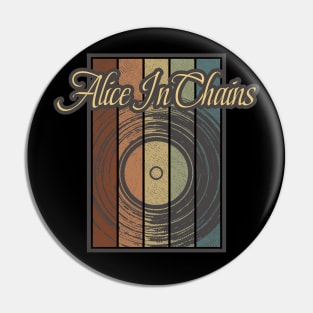 Alice In Chains Vynil Silhouette Pin