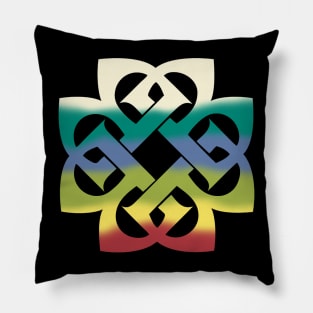 rainbow vintage symbol Pillow