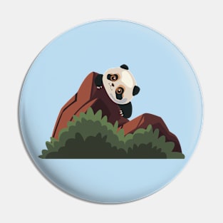 Panda with nature Pin