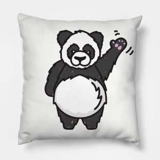 Hello Giant Panda Bear Pillow