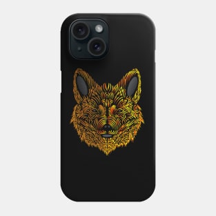 Psychedelic Fire Fox Phone Case
