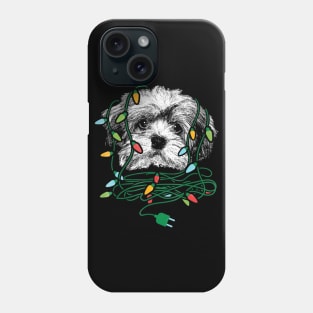 Havanese Dog Christmas Lights Phone Case