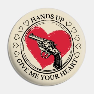 Valentine's Day: Hands up! Give me your heart! Pin