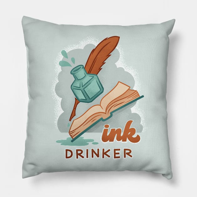 Ink Drinker Pillow by polliadesign