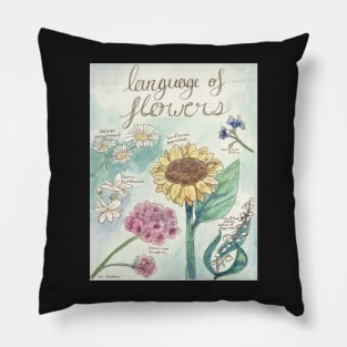 Language of Flowers Pillow